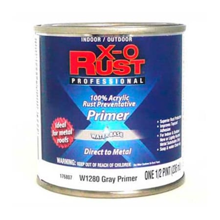 General Paint X-O Rust Anti-Rust Enamel, Gray Primer, 1/2 Pint - 176807